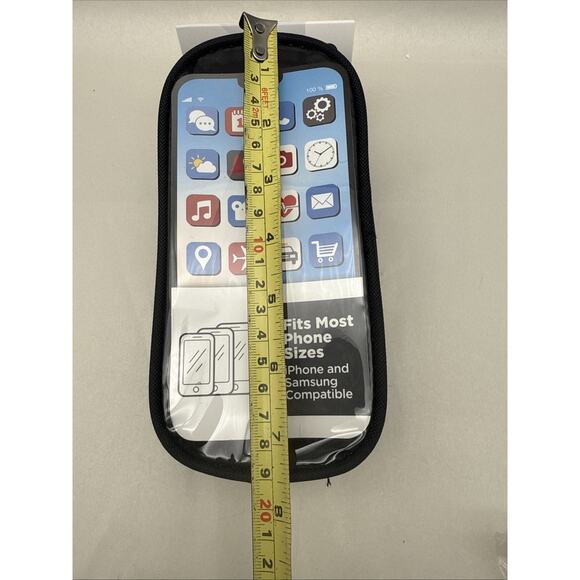 Schwinn Bicycle Bike Travel Bag Top Tube Phone Bag Zip Closure Black Cyclist NEW - Picture 7 of 13